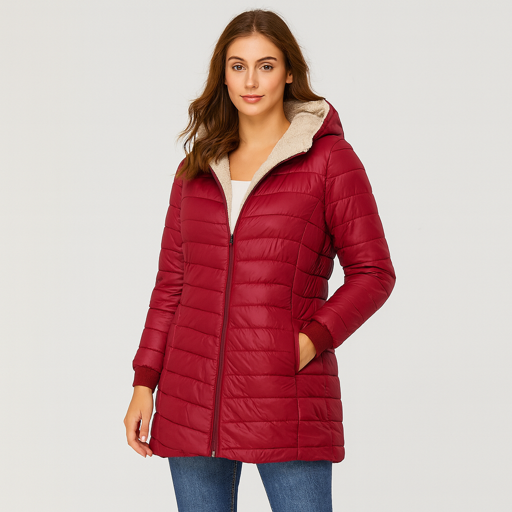 Elara | Cozy zip-up puffer coat