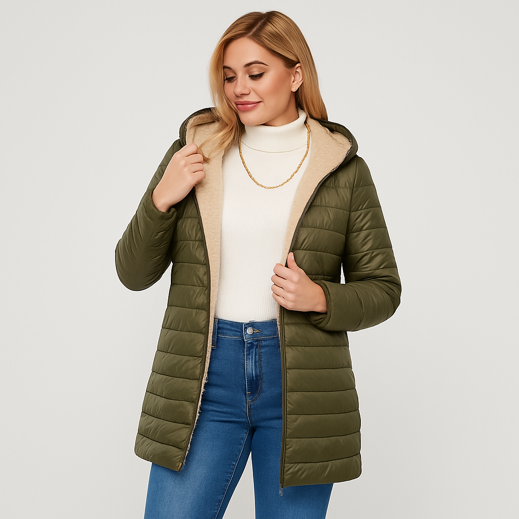 Veronica | Casual fabric-lined coat