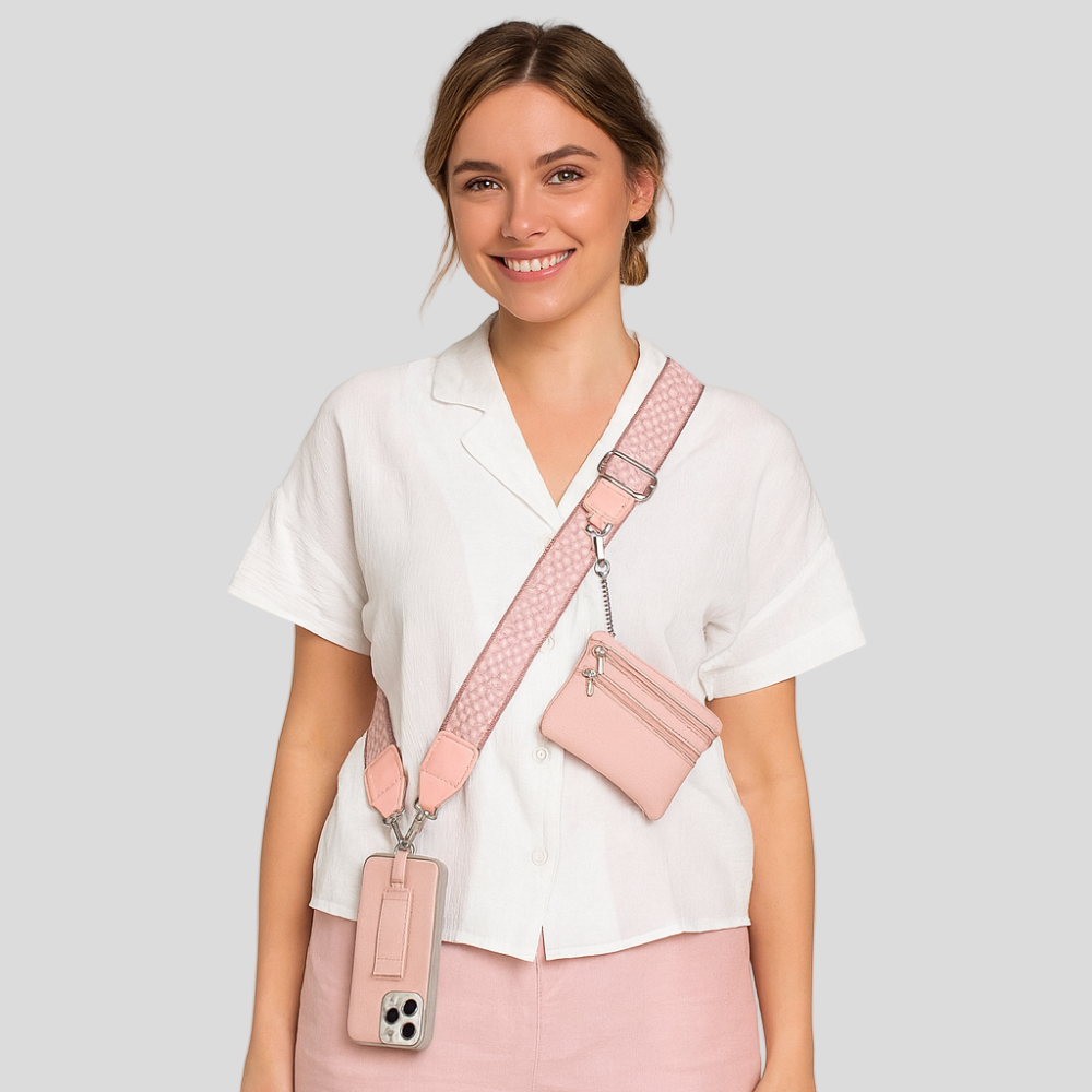 Secure Zip | Elegant Phone Case and Wallet with Strap