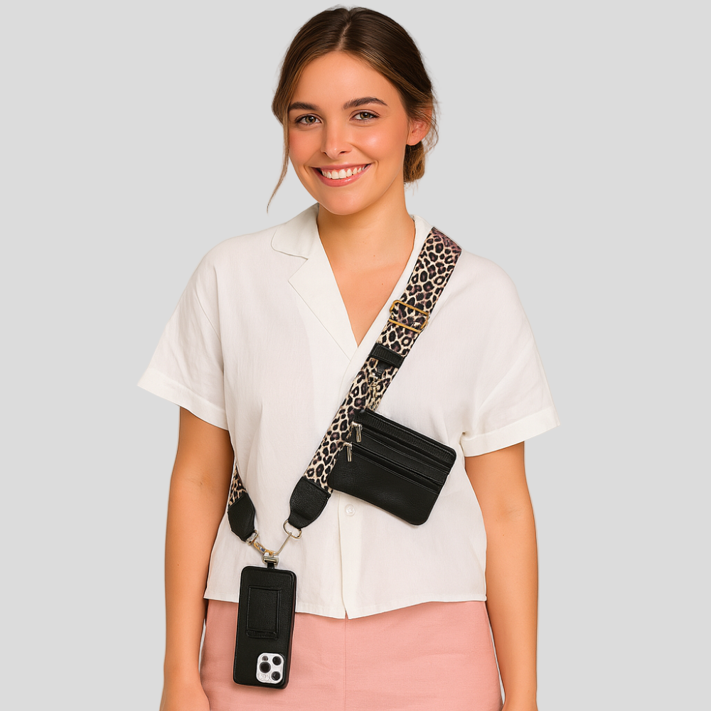 Secure Zip | Elegant Phone Case and Wallet with Strap