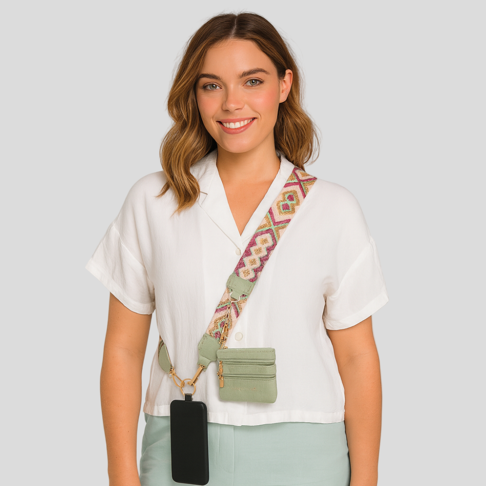 Secure Zip | Elegant Phone Case and Wallet with Strap