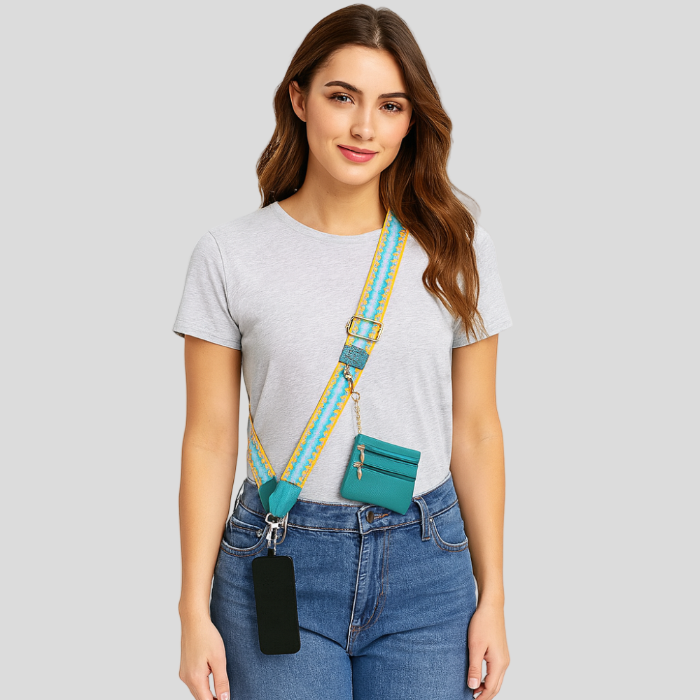 Secure Zip | Elegant Phone Case and Wallet with Strap