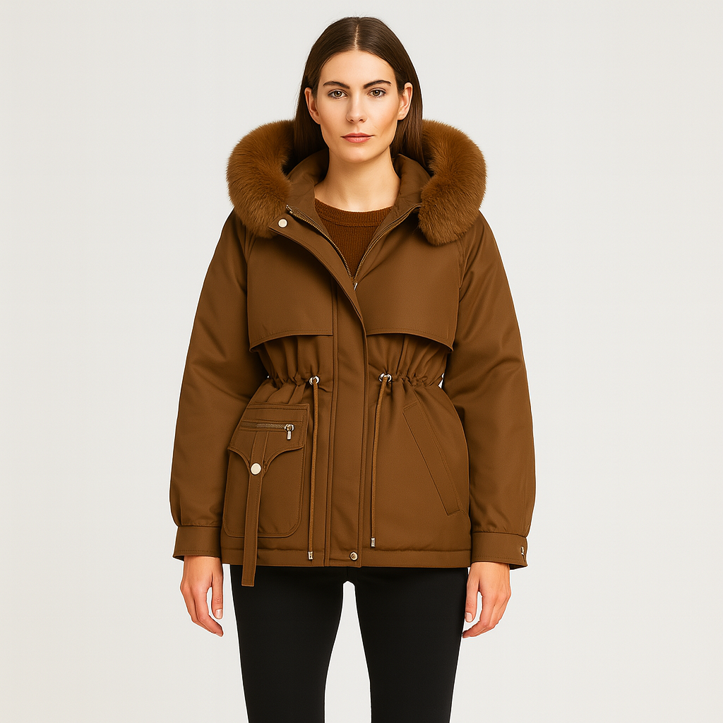 Elian | Elegant winter parka made with faux fur