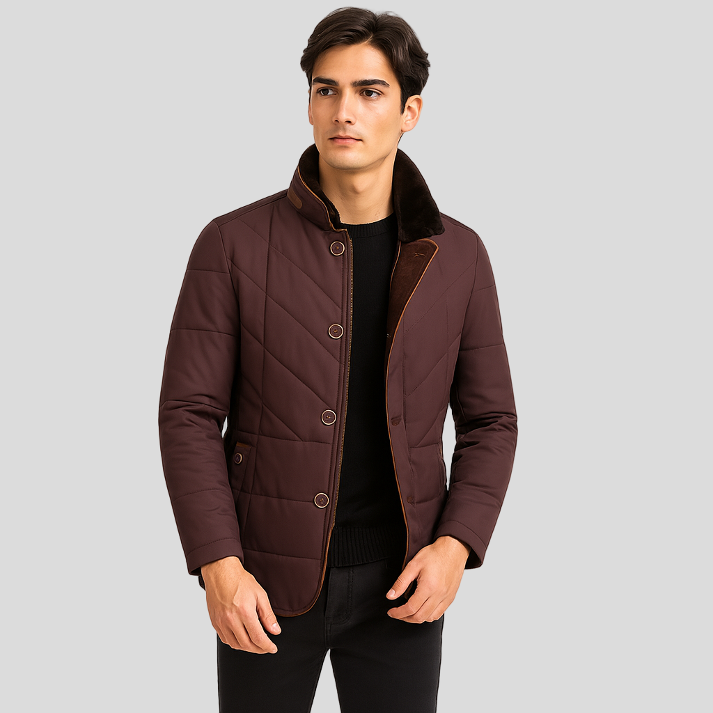 エメリック | クラシックなキルティング冬用ジャケット