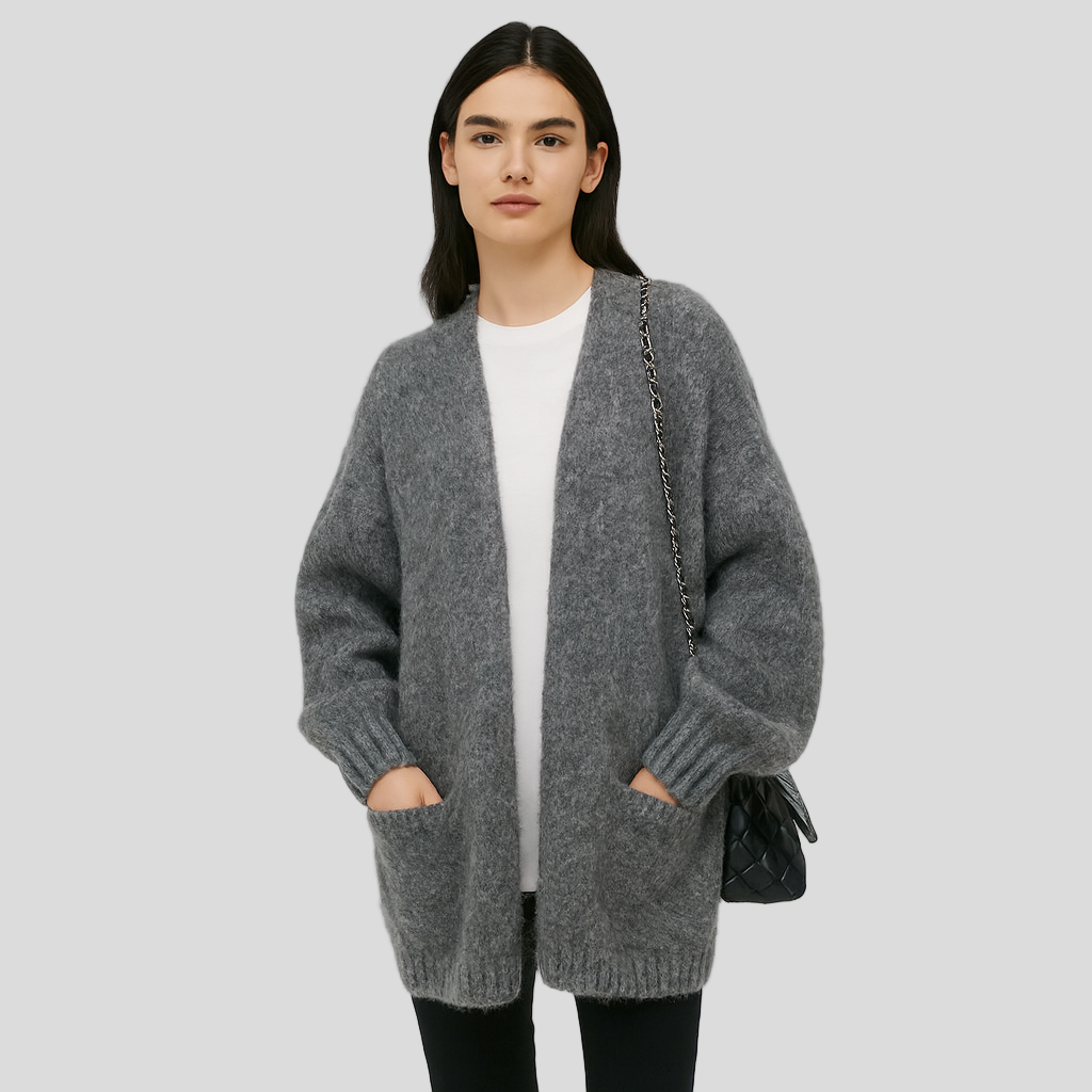 Evienne | Thick knit winter cardigan