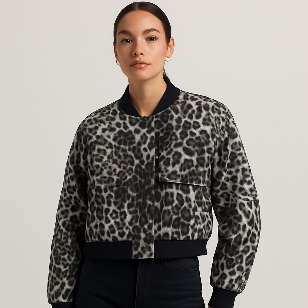 レディース ソフトベージュ ボンバージャケット - カジュアルで快適なルックス