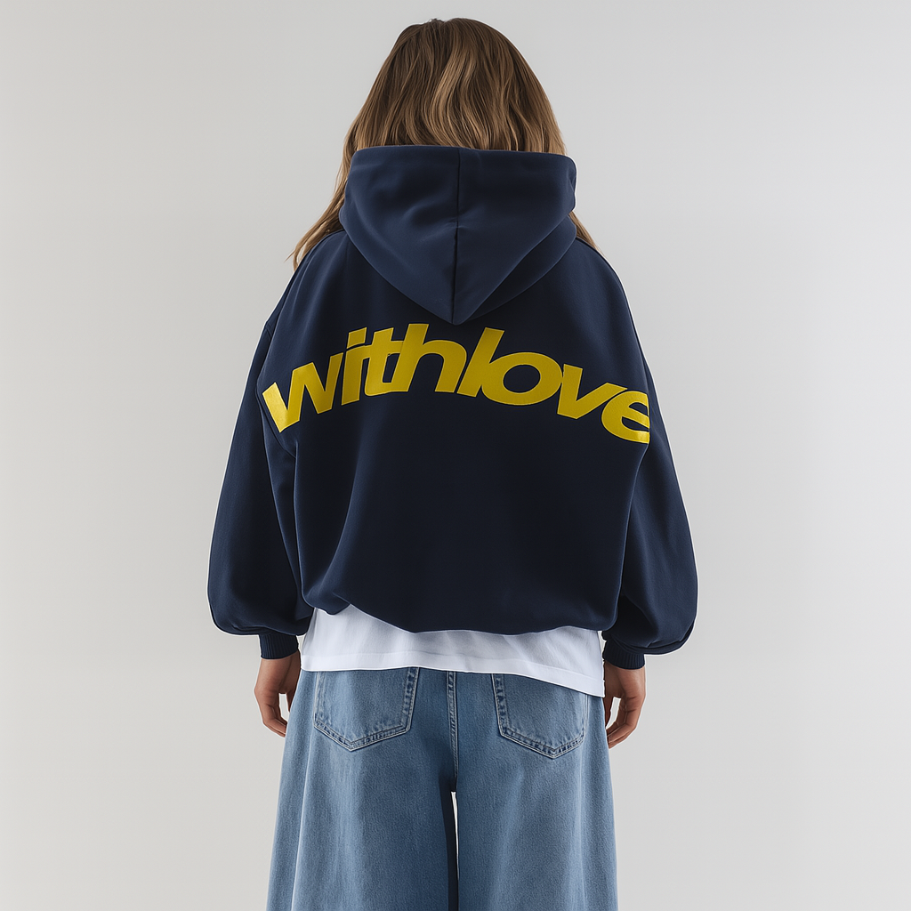 Classic printed hoodie - soft cotton blend - casual and comfortable