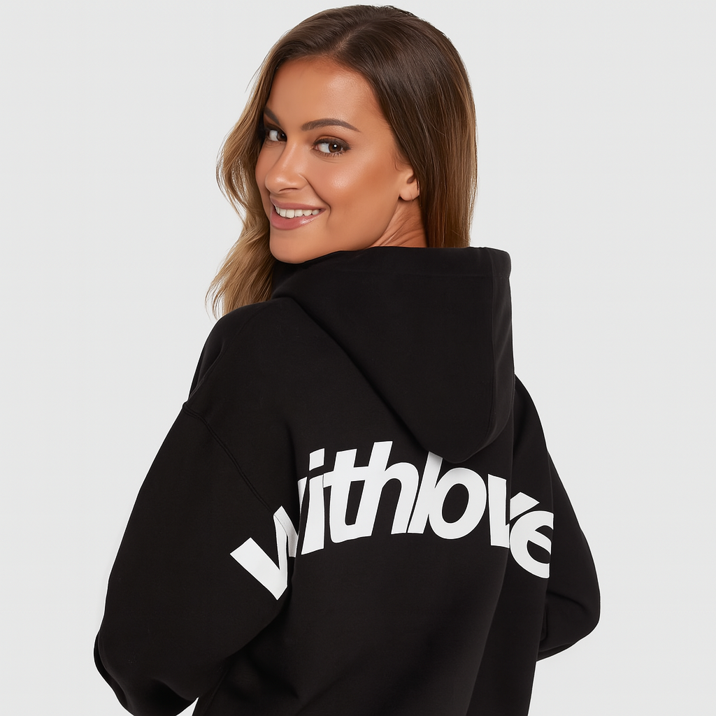 Classic printed hoodie - soft cotton blend - casual and comfortable