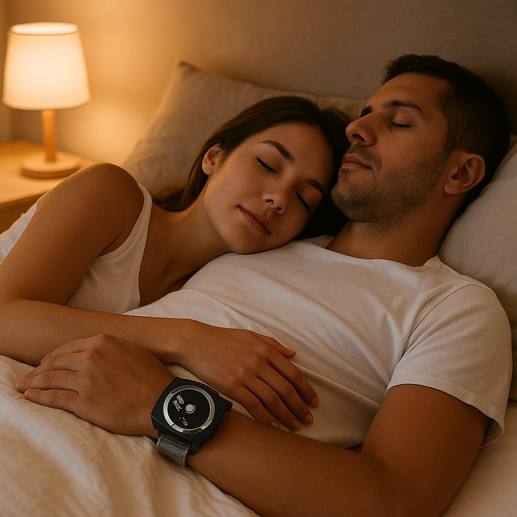 スマートいびき防止ブレスレット - 自動振動センサー付きいびきストッパー
