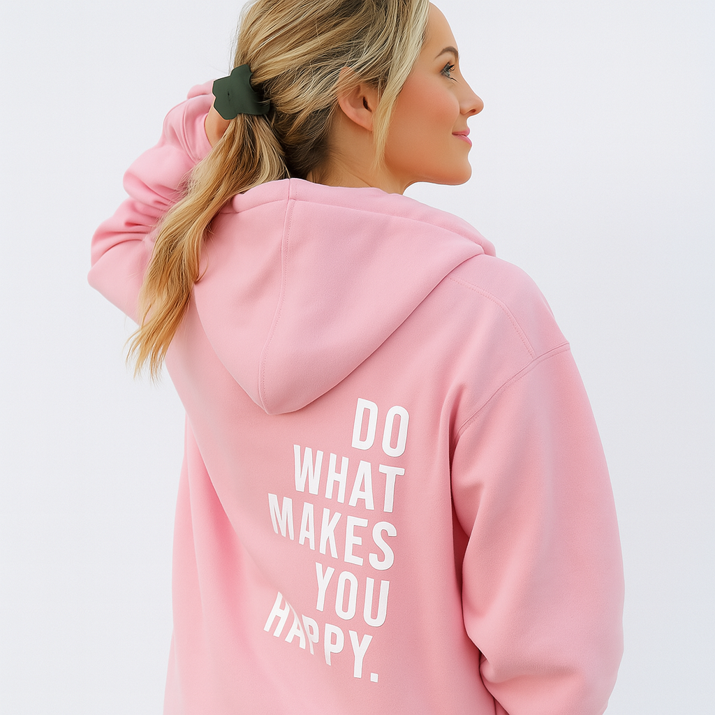 Back print hoodie - Cotton blend - Stylish and comfortable