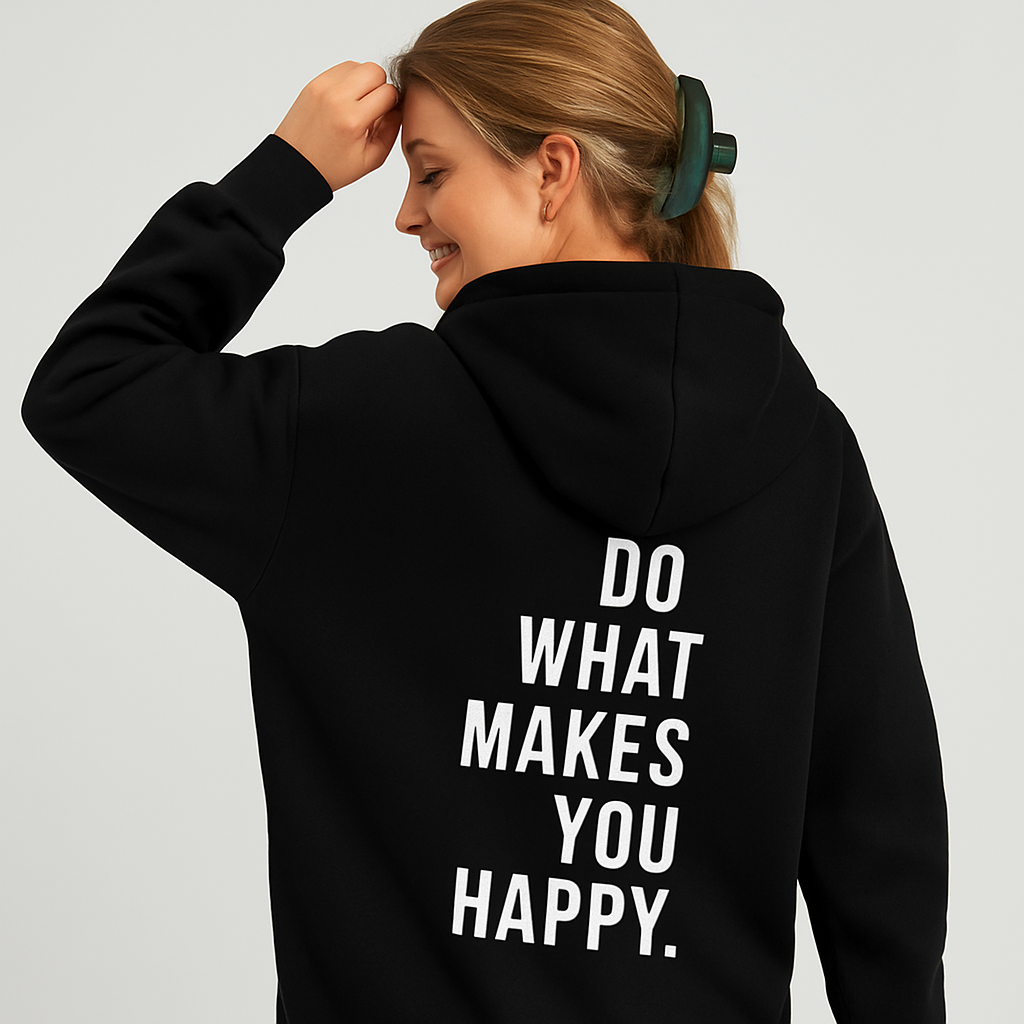 Back print hoodie - Cotton blend - Stylish and comfortable