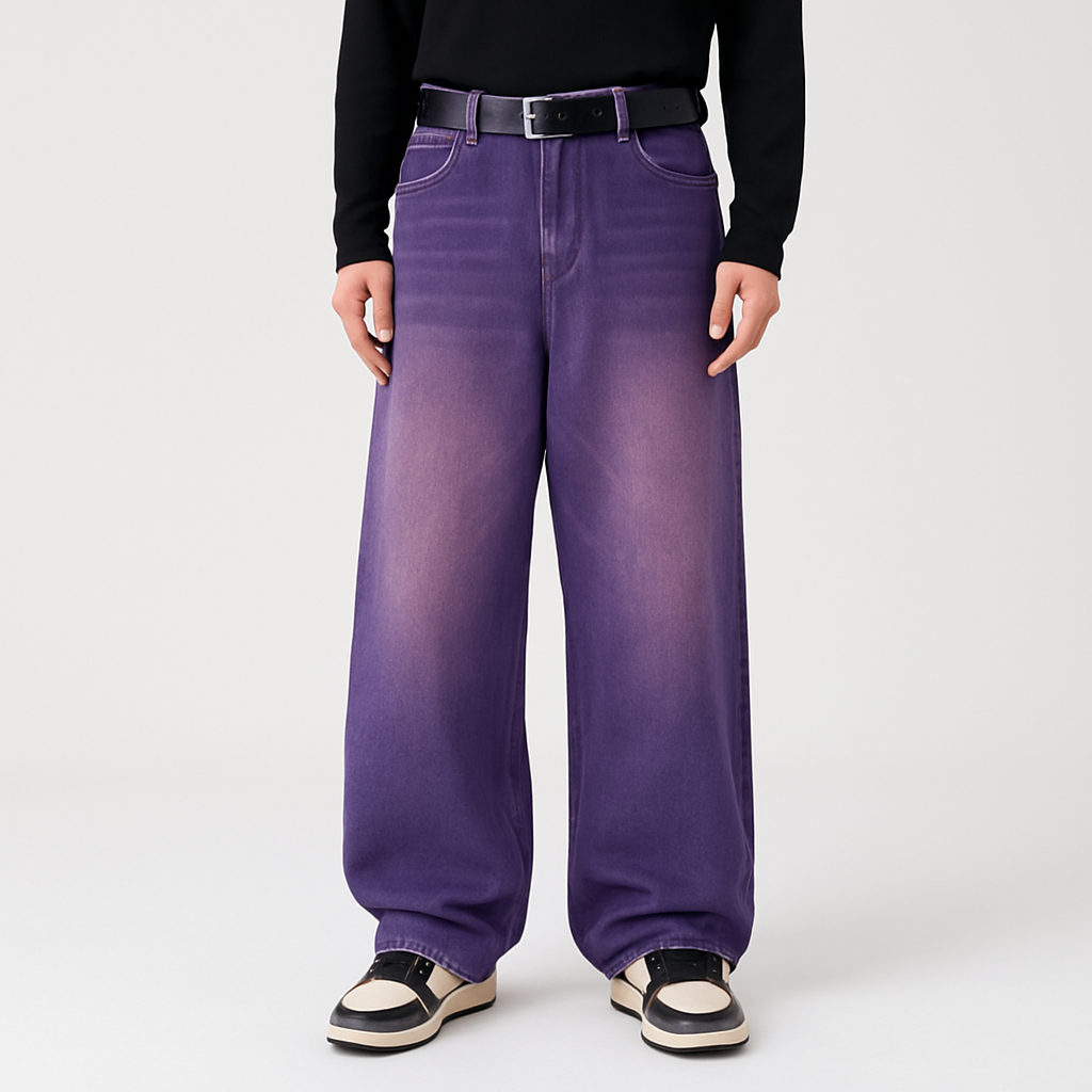 4レジェンド – メンズ フレア ジーンズ – カジュアルなストリートスタイル、ポケット付き、大人っぽいデザイン