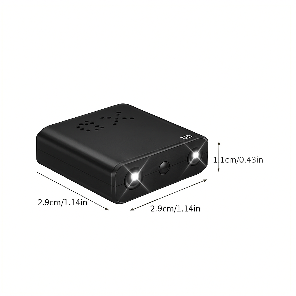 超小型フルHDミニカメラ - 動体検知、暗視、ループ録画