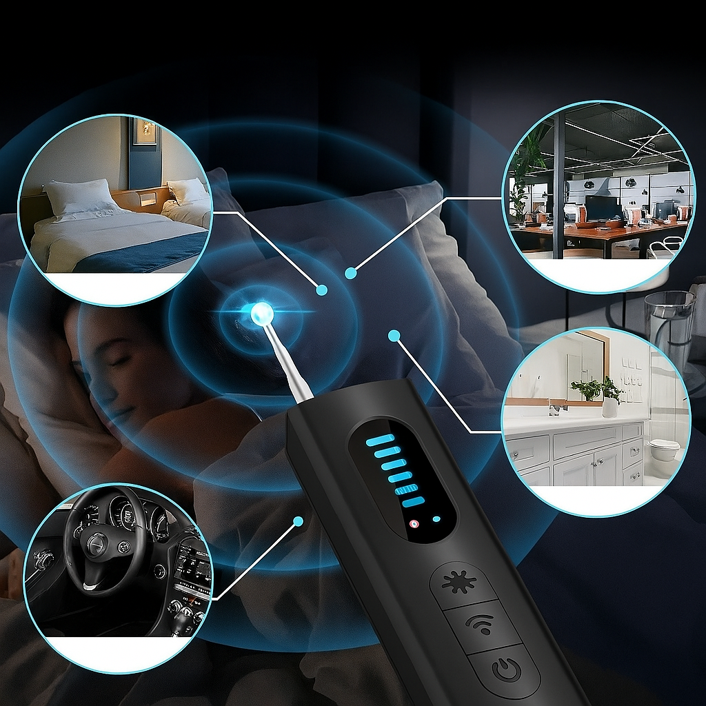 Rechargeable Spy Camera Detector - GPS Tracking and Infrared Detection