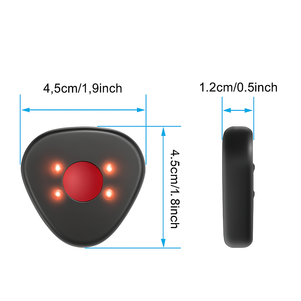 ポータブルカメラ検出器 - 充電式で振動とサイレントモードを備え、旅行や自宅での使用に最適