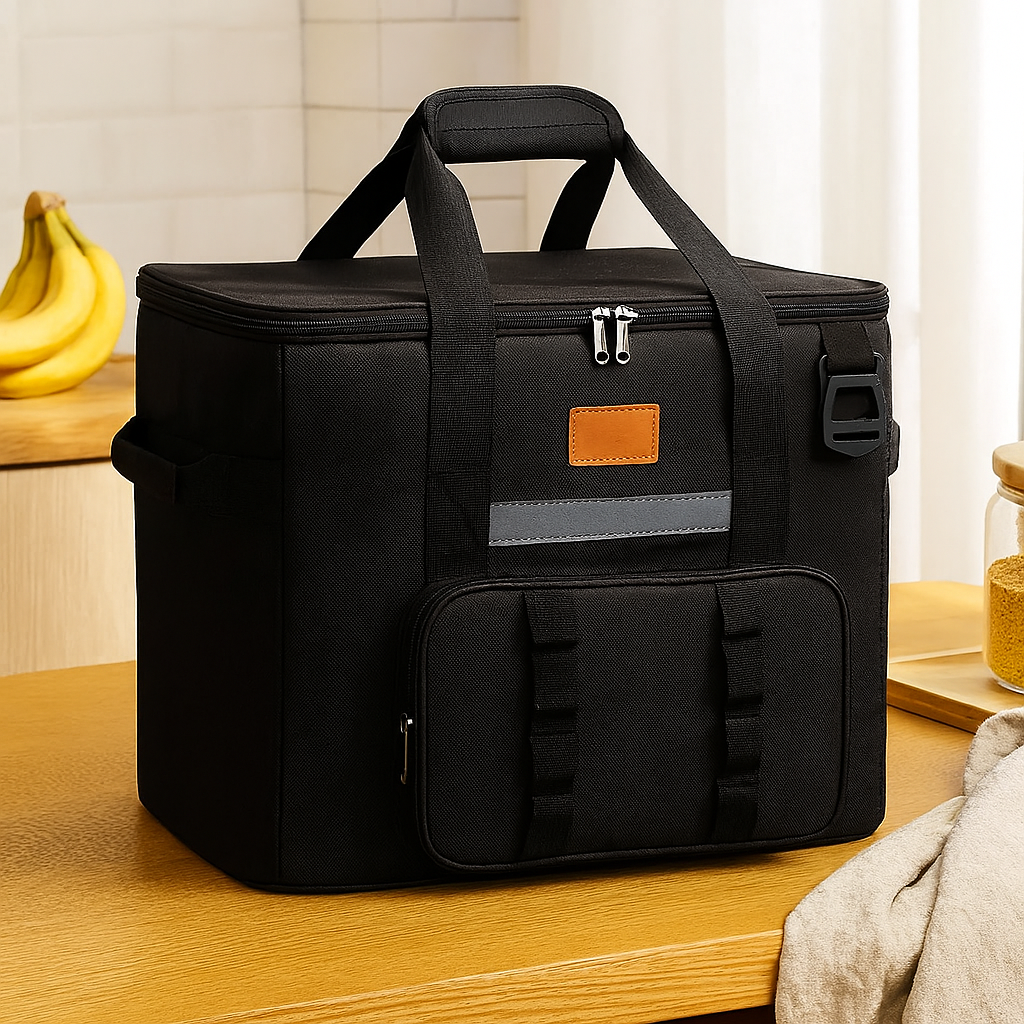 大きくて丈夫なキルトバッグ - 複数のコンパートメントを備えた多機能ピクニック&キャンプバッグ