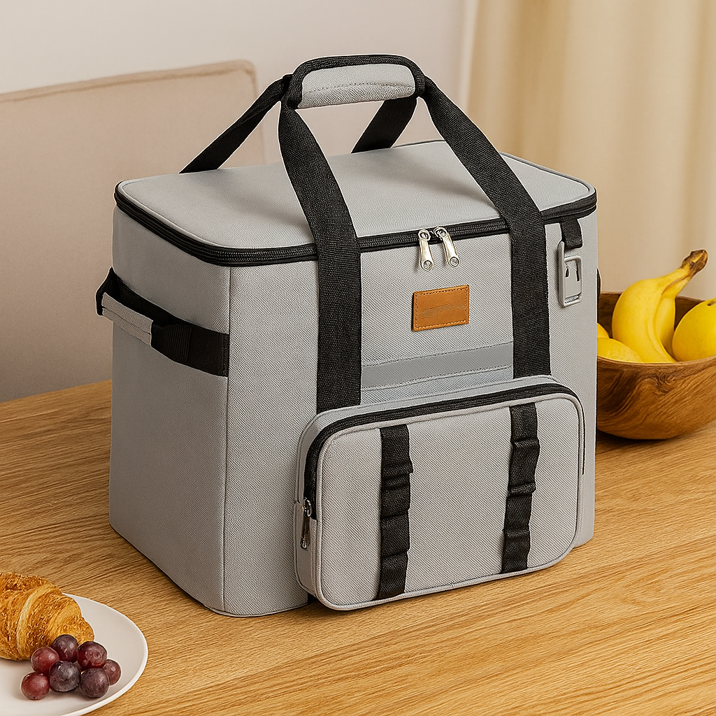 大きくて丈夫なキルトバッグ - 複数のコンパートメントを備えた多機能ピクニック&キャンプバッグ