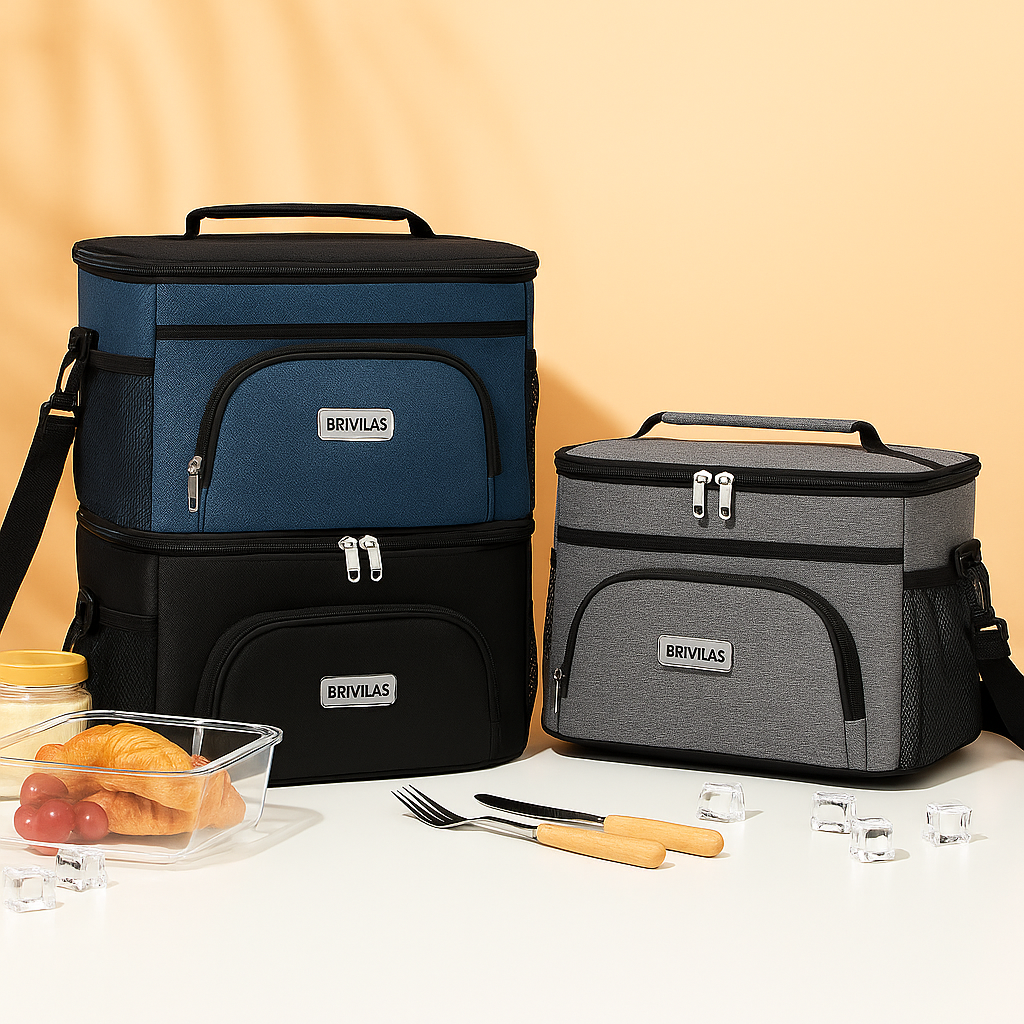 断熱ピクニッククーラーバッグ - アウトドア、ビーチ、キャンプ用の保温バッグ