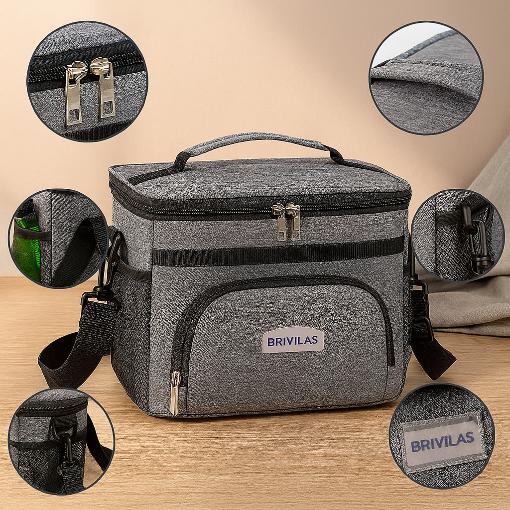 断熱ピクニッククーラーバッグ - アウトドア、ビーチ、キャンプ用の保温バッグ