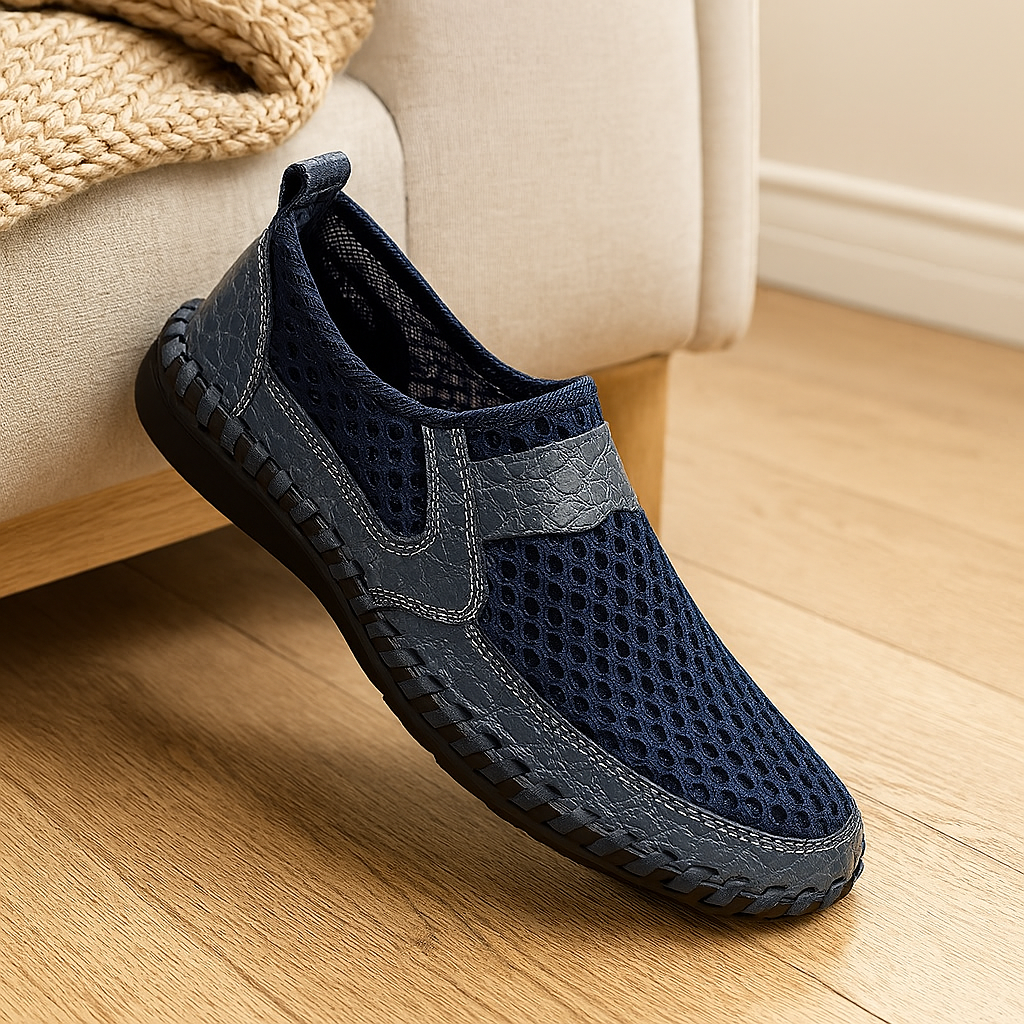 Men's loafers - slip-on shoes with rubber soles for outdoor use