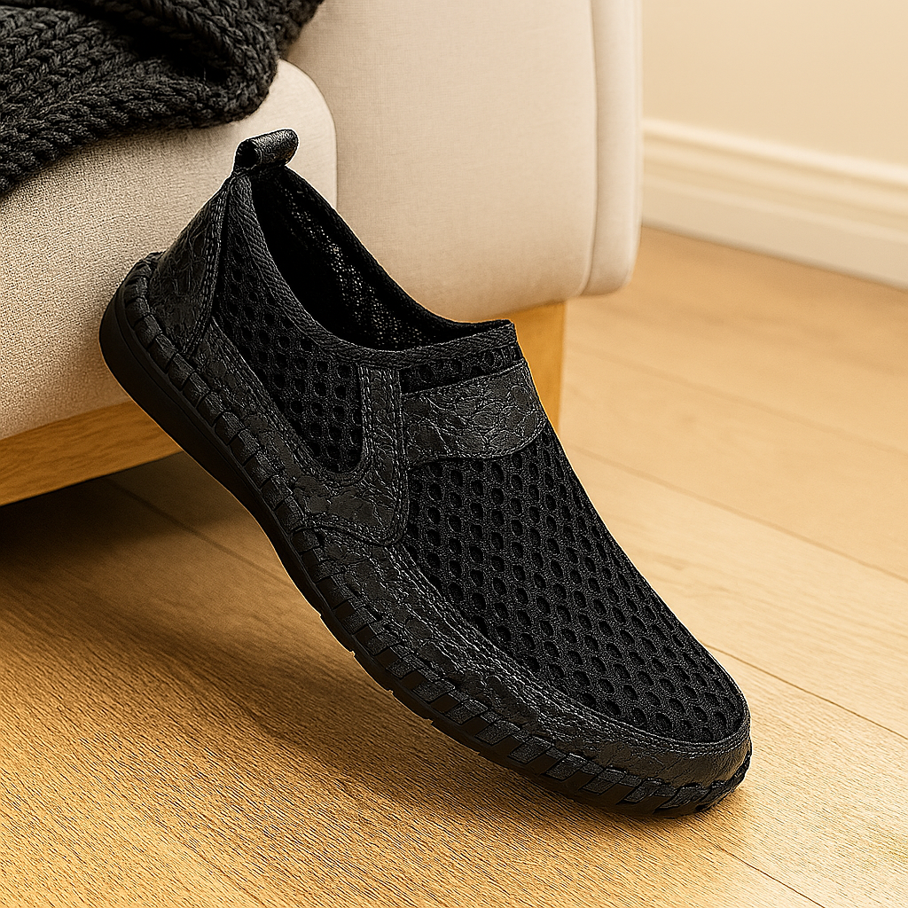 Men's loafers - slip-on shoes with rubber soles for outdoor use