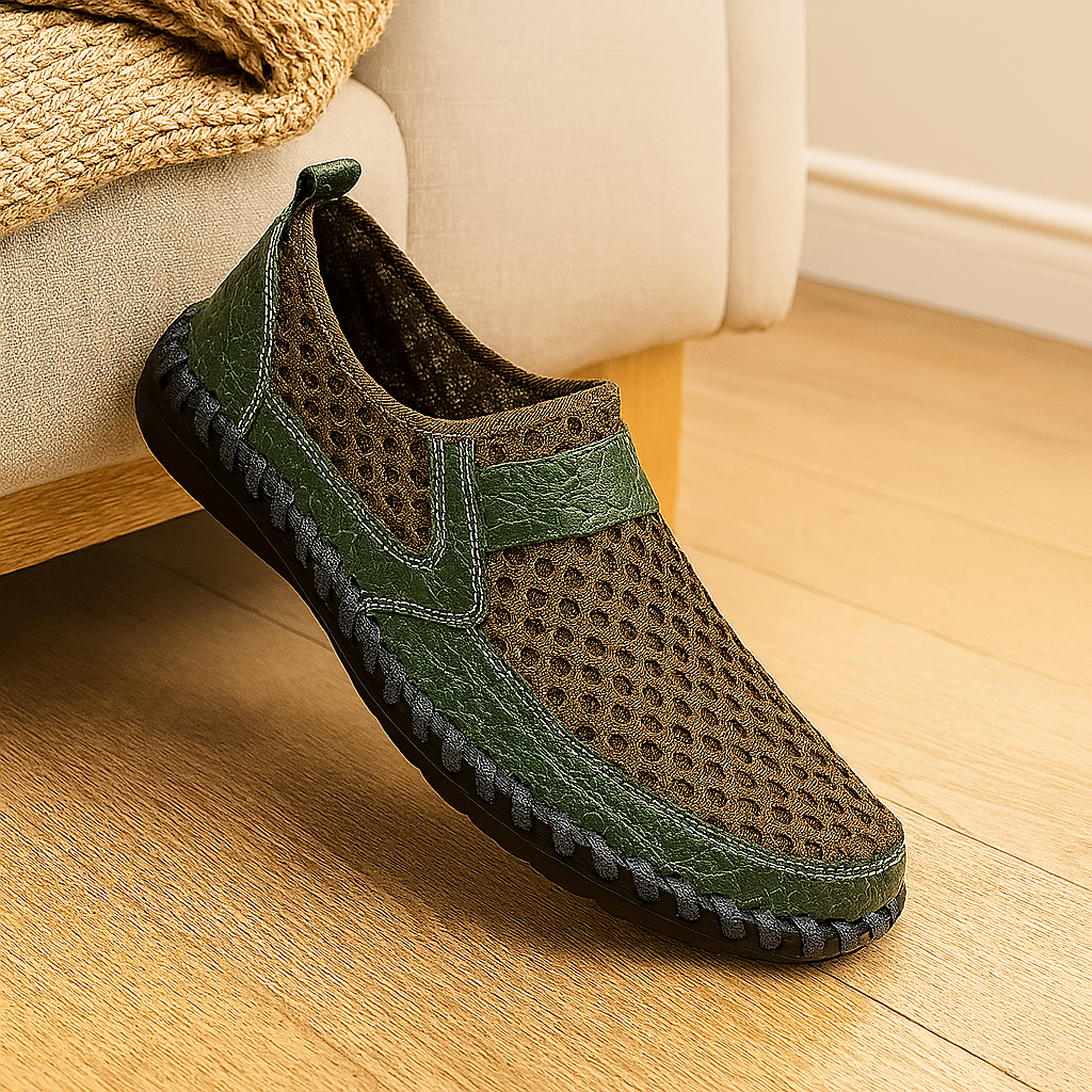 Men's loafers - slip-on shoes with rubber soles for outdoor use