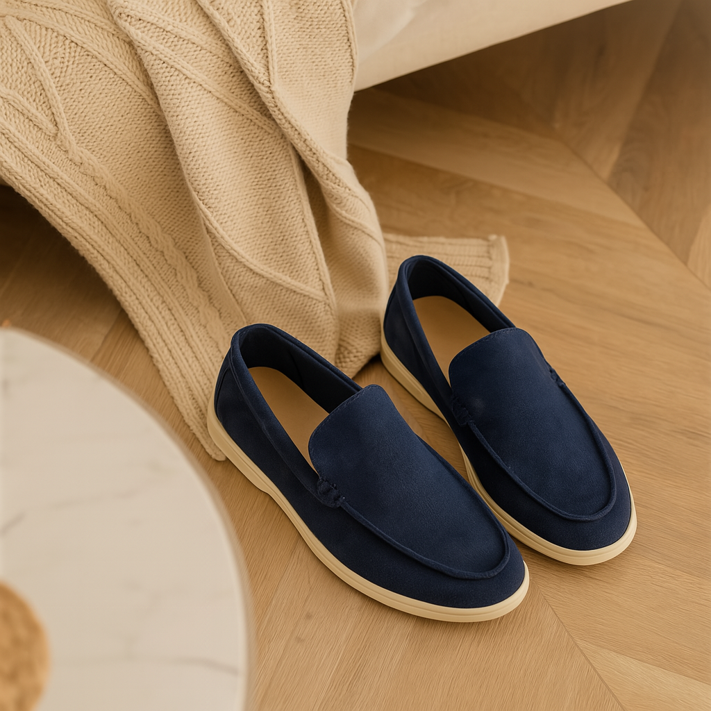 Bruno Classic Suede Loafers – Handmade Men's Slippers
