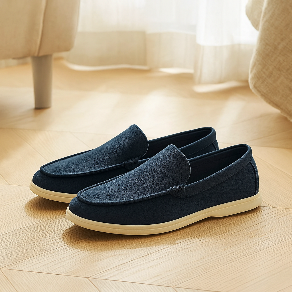 Bruno Classic Suede Loafers – Handmade Men's Slippers