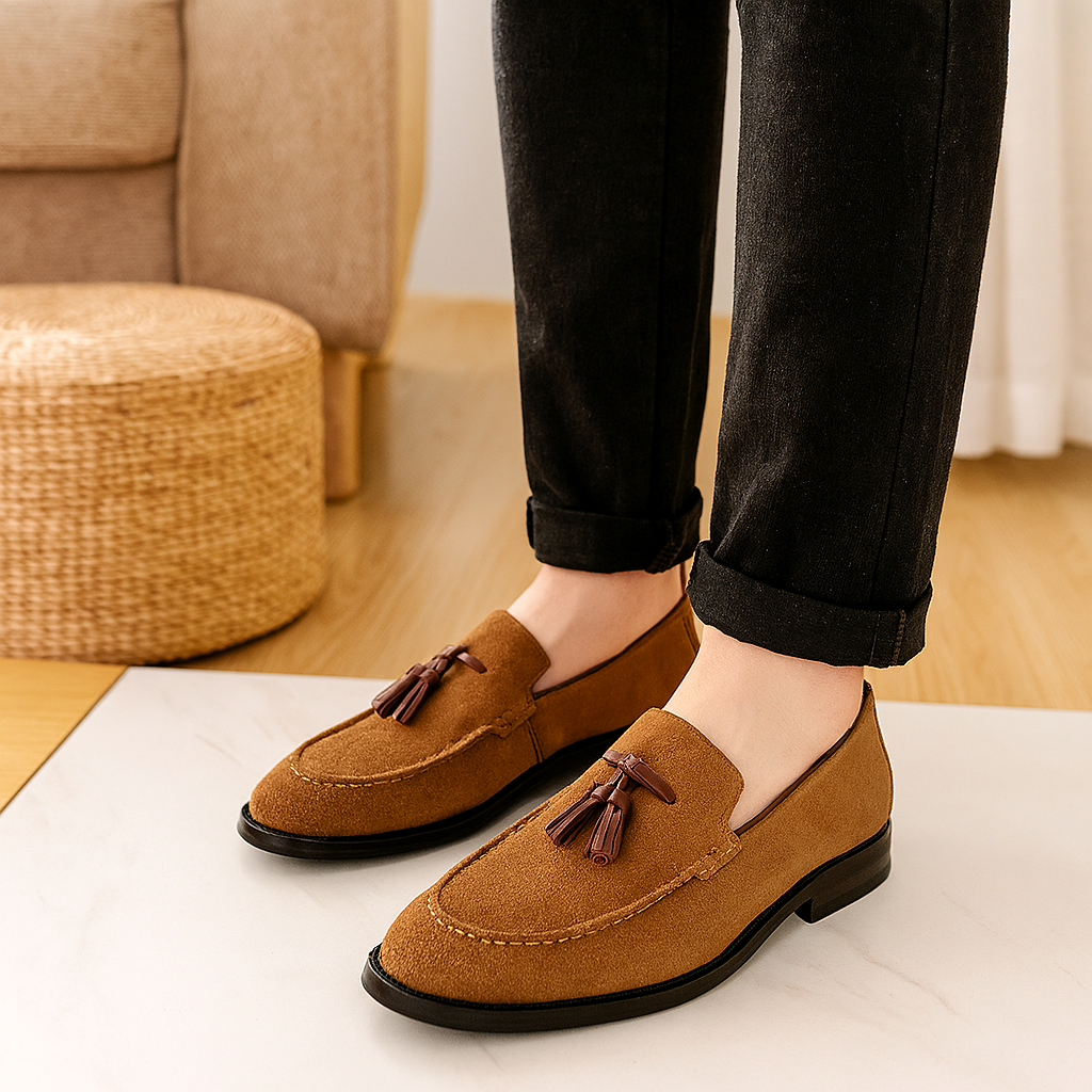 London Suede Loafers – Supple and Stylish Men's Shoes