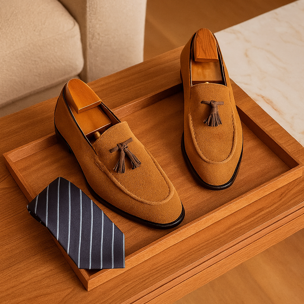 London Suede Loafers – Supple and Stylish Men's Shoes