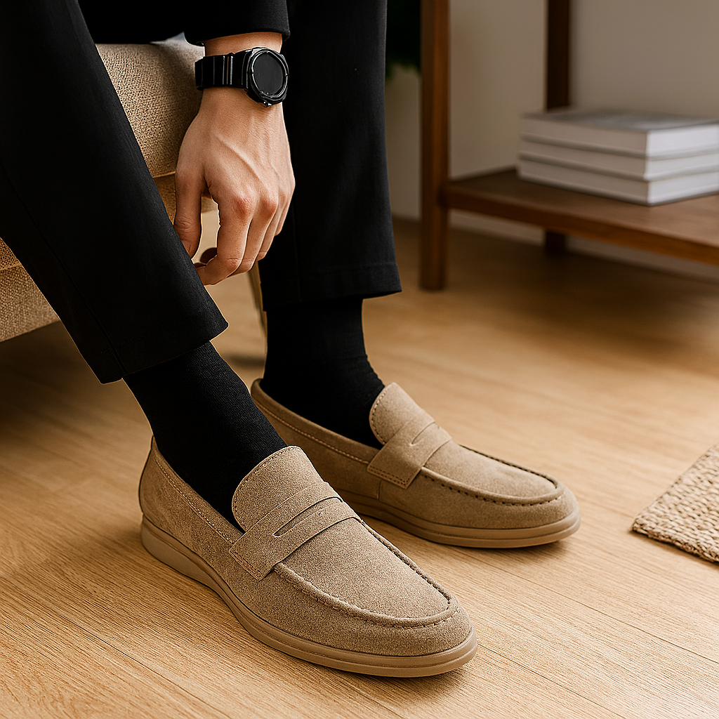 Versatile Business Casual Men's Loafers - Stylish and Simple Slip-On Flats