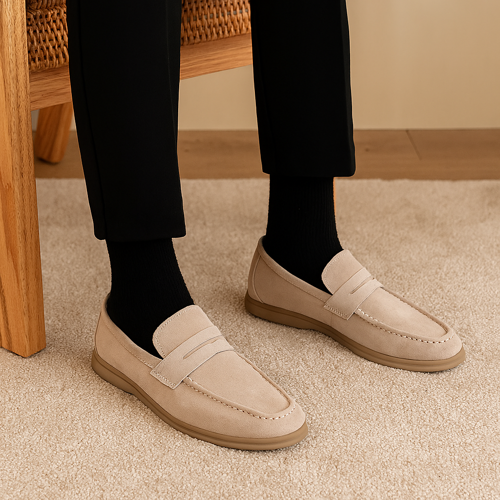 Versatile Business Casual Men's Loafers - Stylish and Simple Slip-On Flats