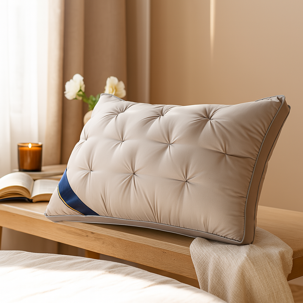 5つ星ホテル品質の枕 – 48.26 x 73.66 cm、首をしっかりサポートしてぐっすり眠れます