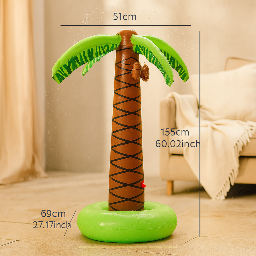 インフレータブルガーデンスプリンクラー - 木型の水遊びおもちゃ