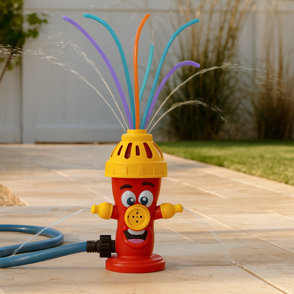 Kids' Fire Hydrant Sprinkler - Spinning Splash Toy for Backyard Fun