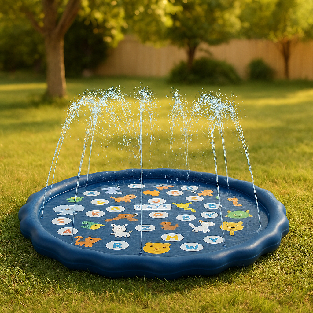 Kids Splash Mat - Outdoor Sprinkler Play Mat, Perfect for Summer Water Play