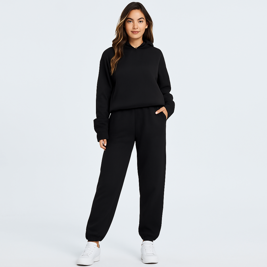 The Ultimate Comfort Hoodie and Sweatpants Set – Comfortable 2-Piece Loungewear for Women