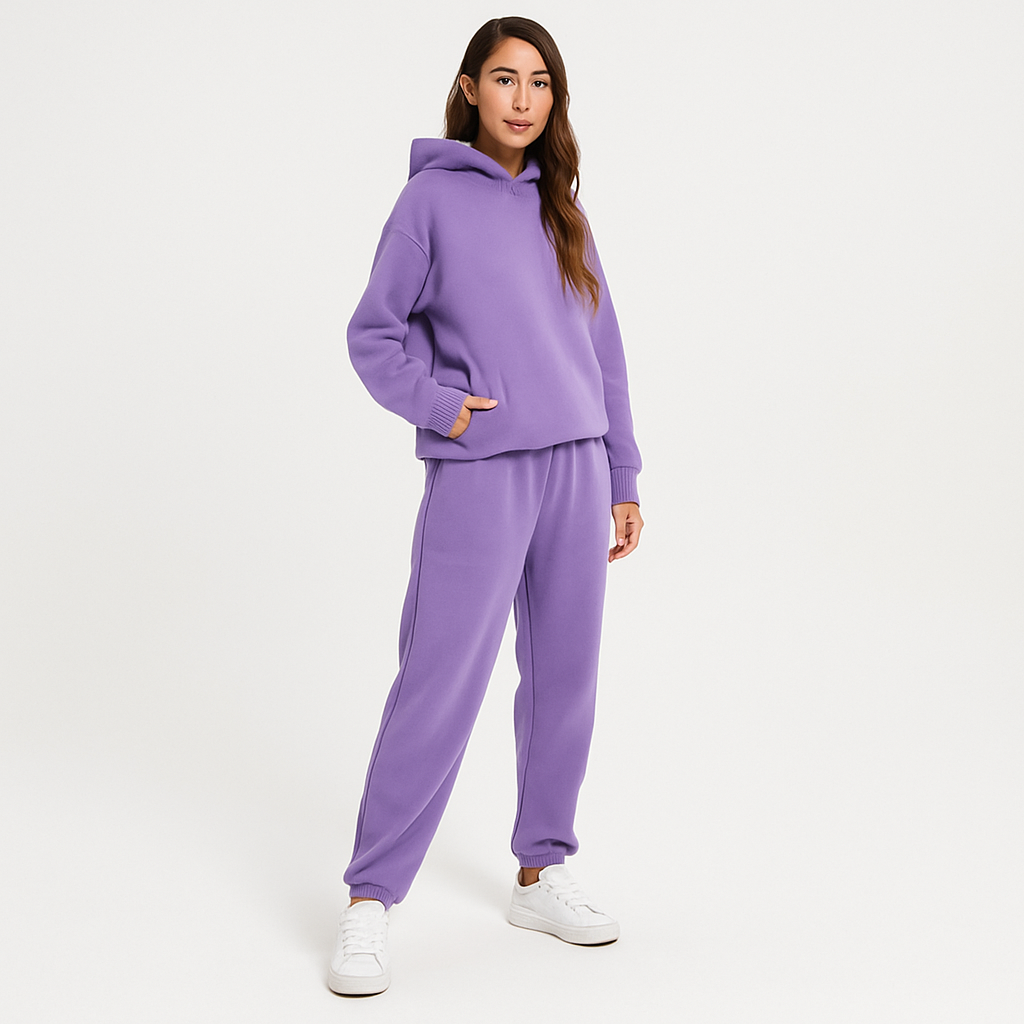 The Ultimate Comfort Hoodie and Sweatpants Set – Comfortable 2-Piece Loungewear for Women