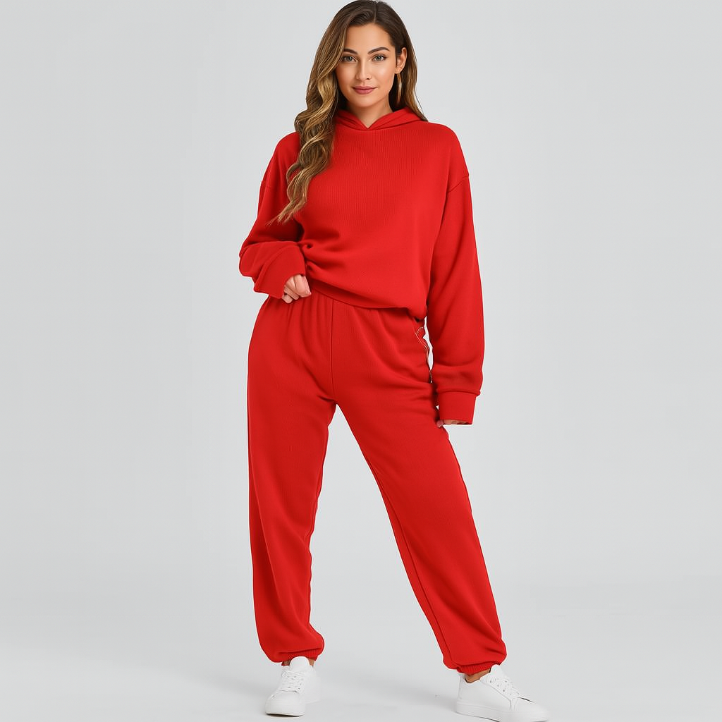 The Ultimate Comfort Hoodie and Sweatpants Set – Comfortable 2-Piece Loungewear for Women