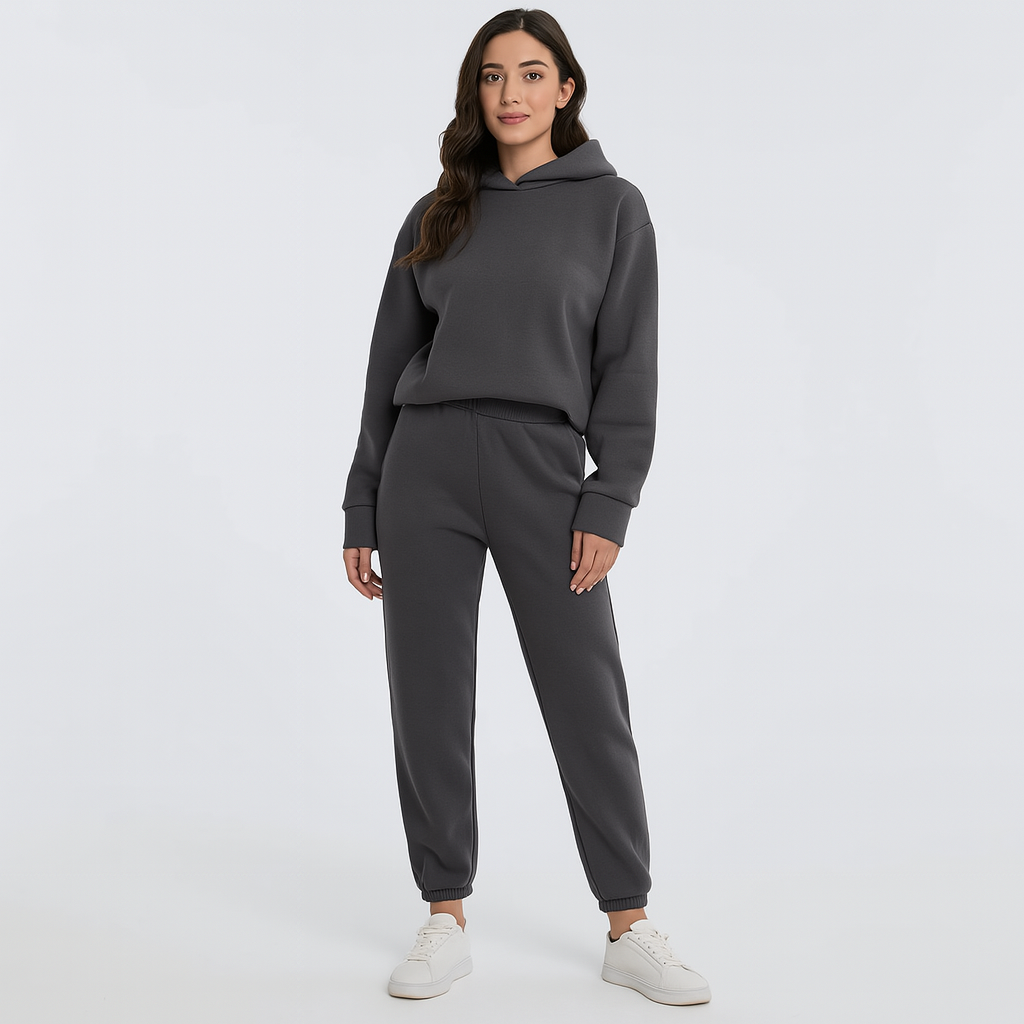 The Ultimate Comfort Hoodie and Sweatpants Set – Comfortable 2-Piece Loungewear for Women