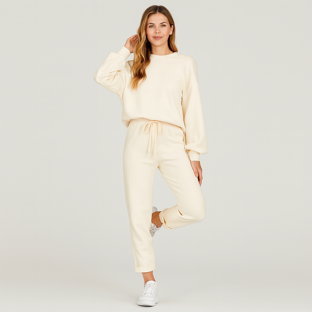Elegant Women's Tracksuit - Stylish Loungewear Set for Home or Leisure