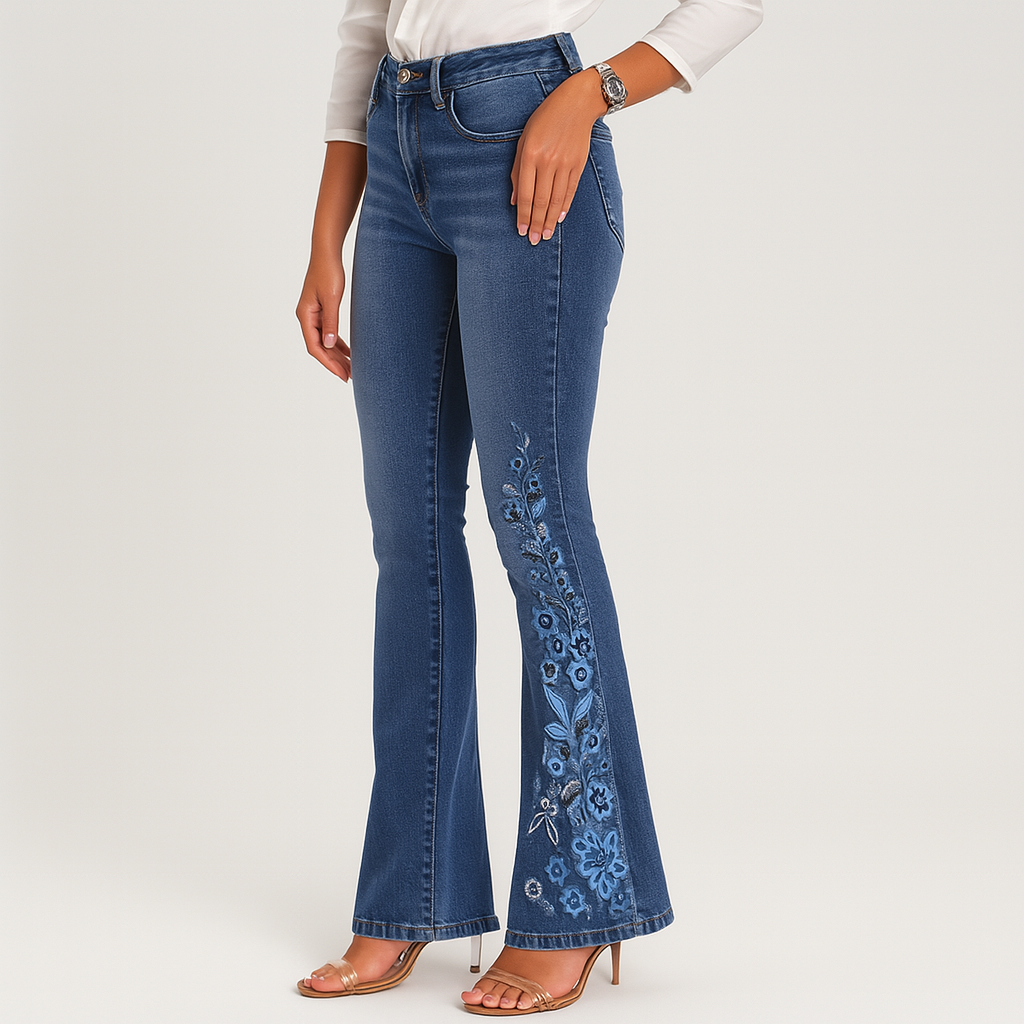 EVE – Women's Stretch Flare Jeans – Casual Flare Style