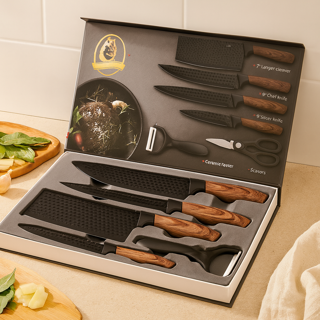 Savola | 6-Piece Stainless Steel Knife and Tool Set