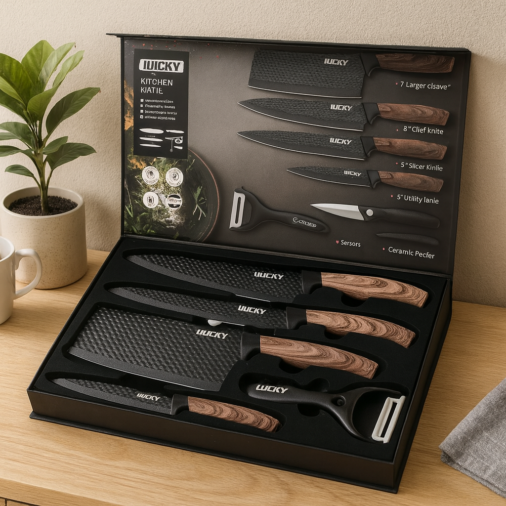 Savola | 6-Piece Stainless Steel Knife and Tool Set