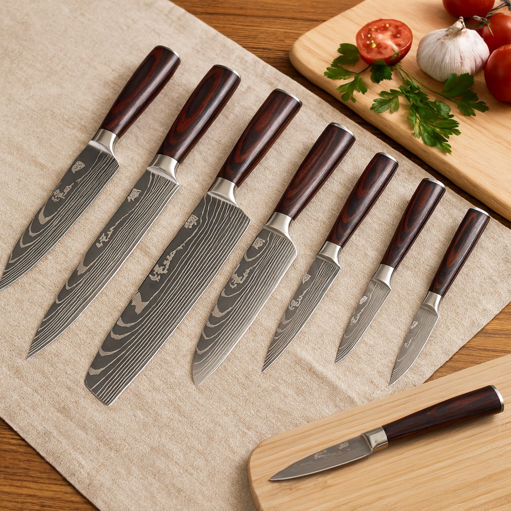 Gustav | 8-Piece German Steel Chef's Knife Set