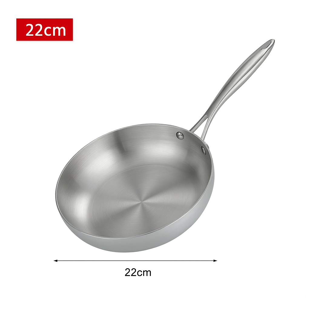 Kuisaro | Stainless steel frying pan for induction and gas