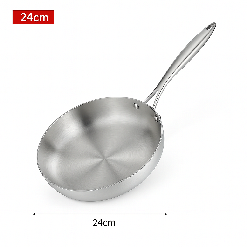 Kuisaro | Stainless steel frying pan for induction and gas