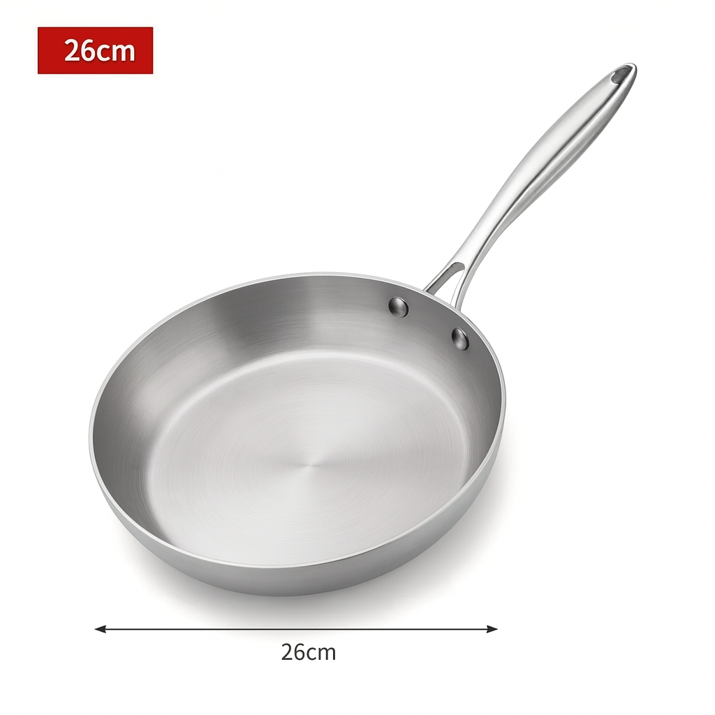 Kuisaro | Stainless steel frying pan for induction and gas