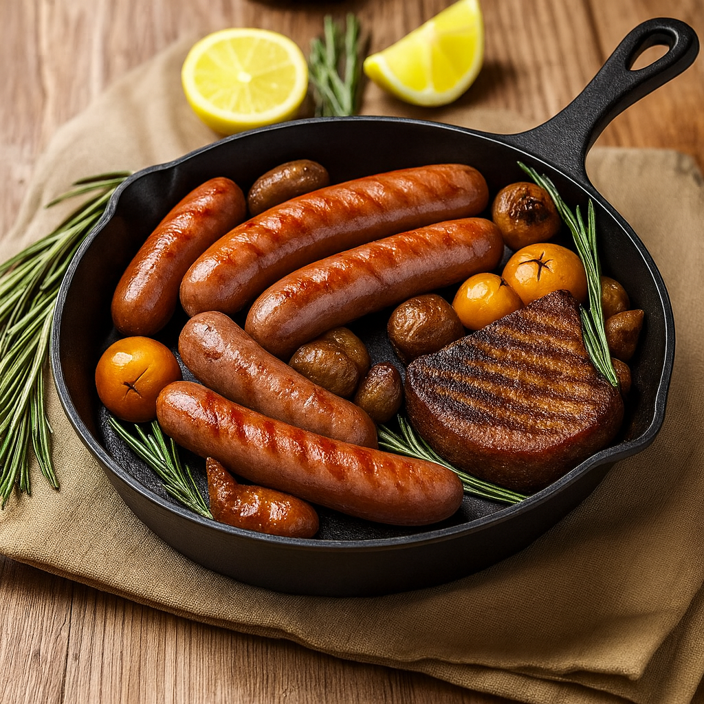 Alvaris | 3-Piece Pre-Seasoned Cast Iron Skillet Set