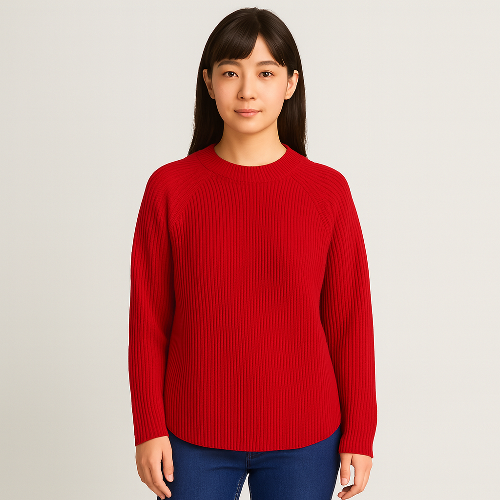 Clara | Round Neck Knit Sweater